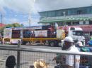 Trinidad Carnival - Fat Tuesday parade: One of the sound trucks - these were LOUD!